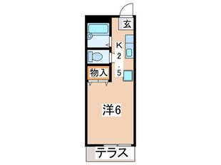 ＫＡＷＡＳＨＩＭＡハイツの物件間取画像